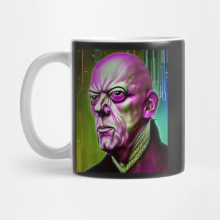 Cyberpunk Aleister Crowley The Great Beast of Thelema  as Cyber Wizard Mug